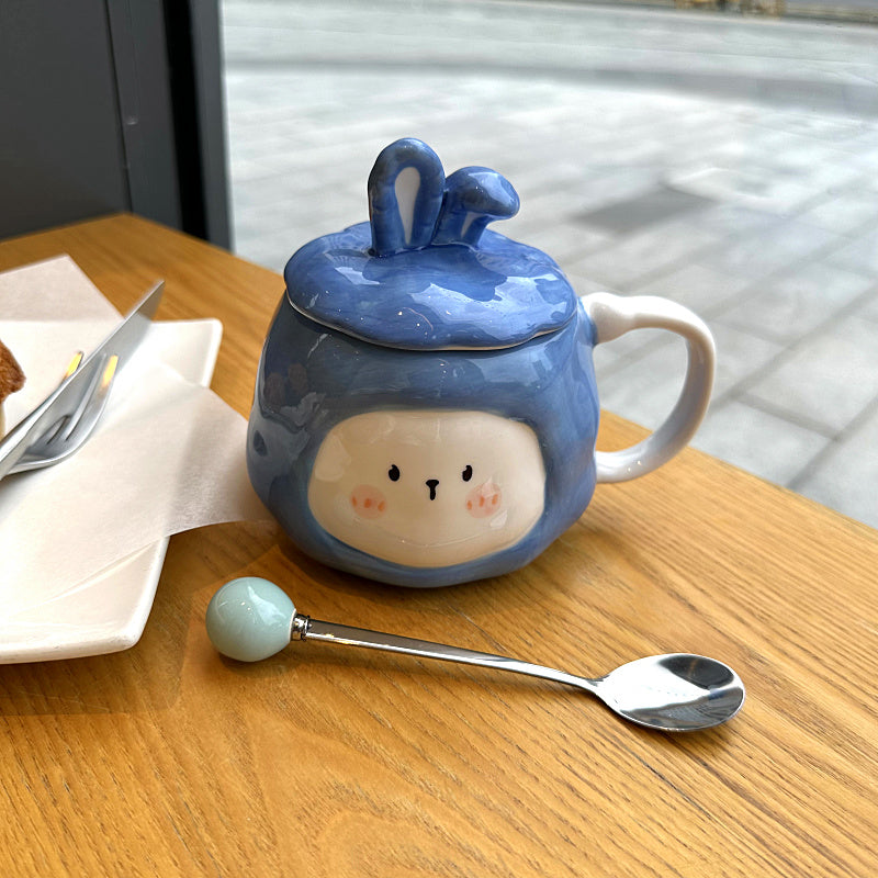 Delightful Rabbit Ceramic Coffee Cup