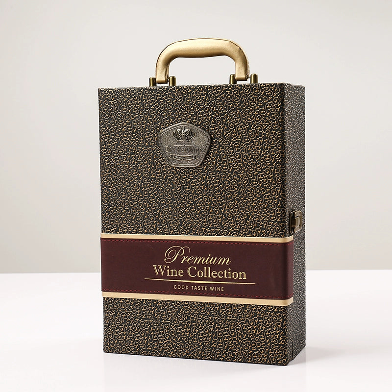 Premium Leather Wine Crate Gift Box