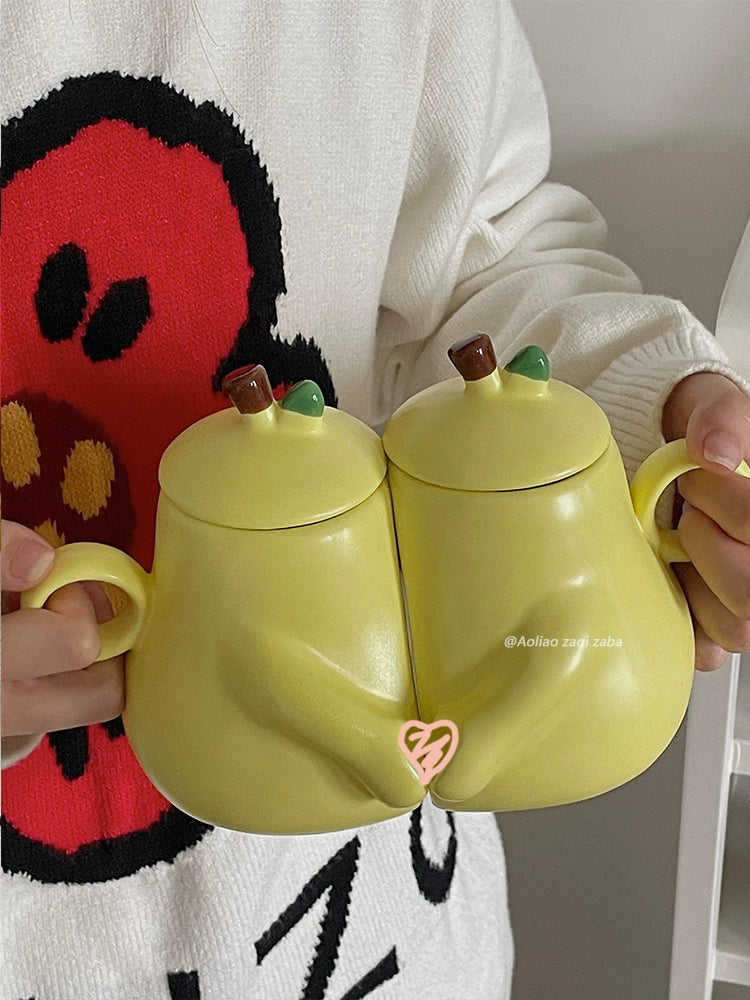 Forever Couple: Pear Hug Mug Set