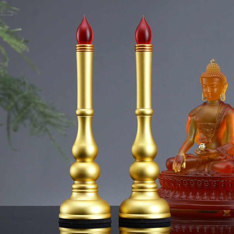 2-in-1 Worship and Decor: Electric Candle Lamp