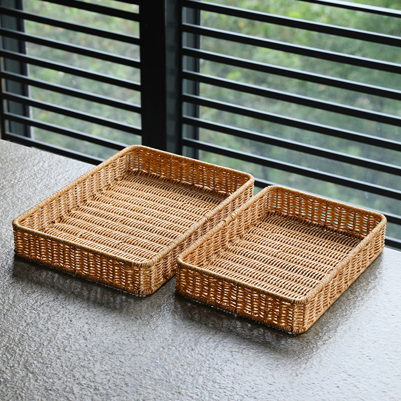 Organize with Style: Rattan-like Storage Basket