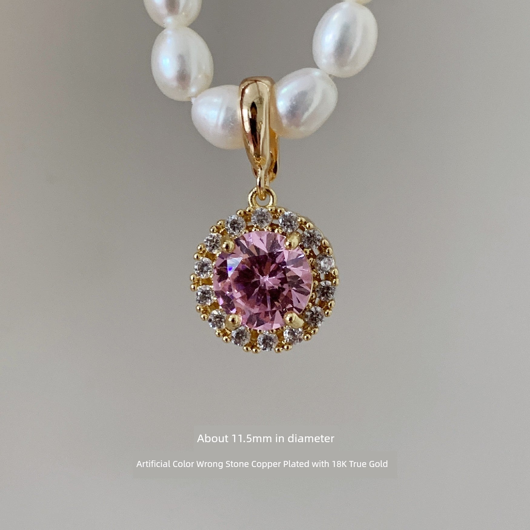 Accessorize Charm: Rhinestone Pendant Necklace