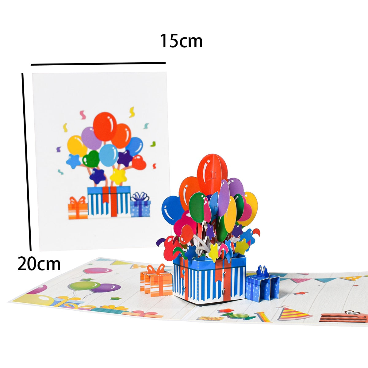 Balloons Pop-Up Birthday Card